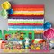 4-Pack Cinco de Mayo Wooden Table Centerpiece Set – “Happy Cinco de Mayo”, “Let’s Fiesta”, Taco Bar & Mexican Fiesta Table Decor Signs for Party, Tiered Tray & Home Decoration